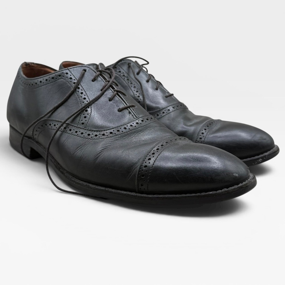 Allen Edmonds Van Ness Strand Oxford Mens 11.5 D Cap Toe Brogue‎ Black